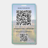 Badge Emplacement Remplacement Photo QR Logo Conférence (Arrière)