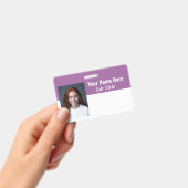 Badge employé 100% personnalisable (Manuel / portable)