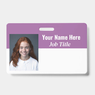 Badge employé 100% personnalisable