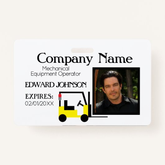 Badge Employé 2 de Forklift Company (Devant)