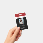 Badge Employé de l'école Code photo de l'employé Enseign (Manuel / portable)