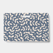 Badge Employé de l'enseignant floral Identifiant photo d (Arrière)