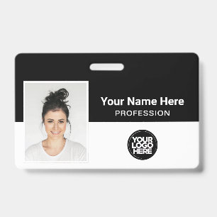 Badge Employé de l'entreprise, Nom, Logo, Carte d'identi