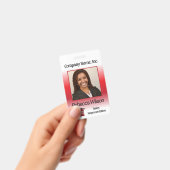 Badge Employé de magasin - Rouge (Manuel / portable)