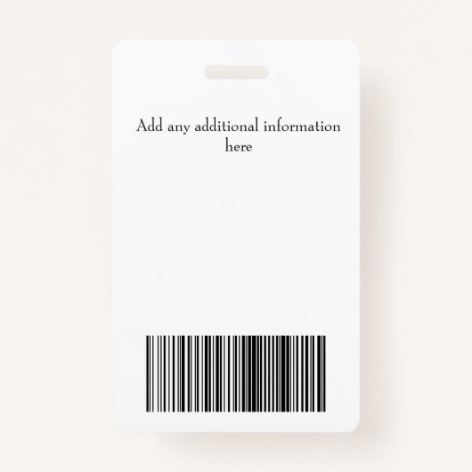 Badge Employé de Noël (Dos)