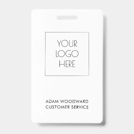 Badge employé de personnel d'identification d'entr (Avant)