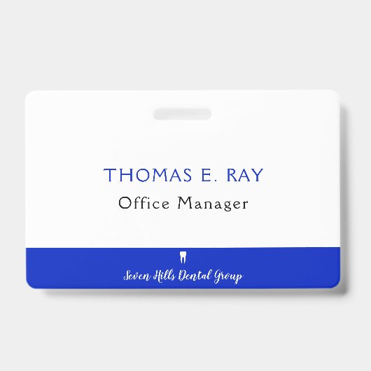 Badge Employé dentaire (Avant)