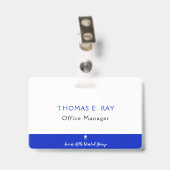 Badge Employé dentaire (Arrière avec clip)