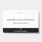 Badge Employé dentaire (Arrière)