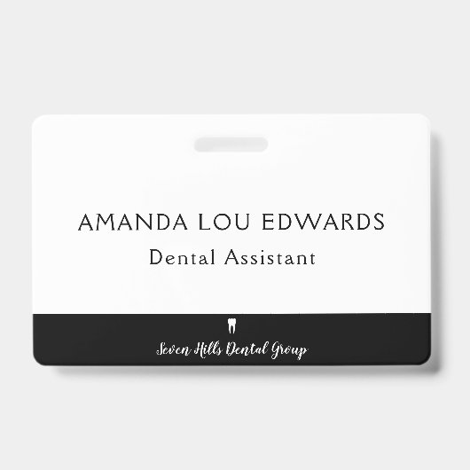 Badge Employé dentaire (Avant)