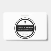 Badge Employé dentaire (Arrière)