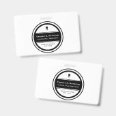 Badge Employé dentaire (Avant & arrière)