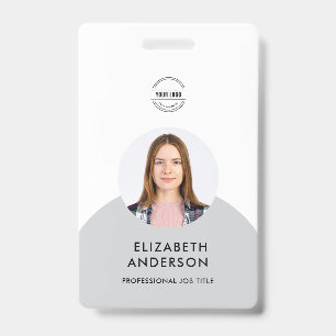 Badge Employé d'entreprise minimaliste personnalisé