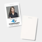 Badge employé d'entreprise personnalisé (Avant & arrière)
