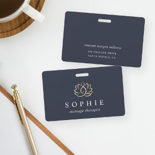 Badge Employé du Gold Lotus Flower Spa