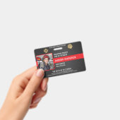 Badge Employé du service d'incendie de pompier sur mesur (Handheld)