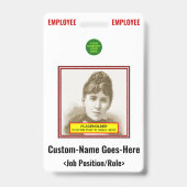 Badge "EMPLOYÉ" en gras (Arrière)