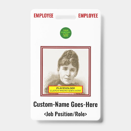 Badge "EMPLOYÉ" en gras (Avant)