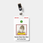 Badge "EMPLOYÉ" en gras (Avant avec clip)
