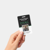 Badge Employé HVAC (Manuel / portable)