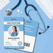 Badge Employé ID Médical de l'Hôpital Code QR Code Barre