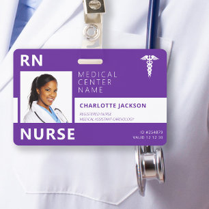 Badge Employé médical de l'hôpital RN