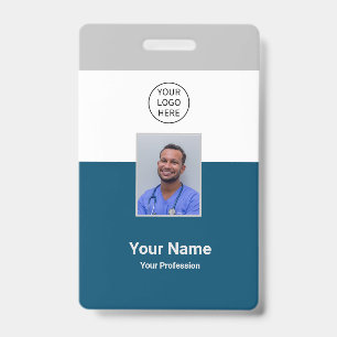 Badge employé moderne personnalisé de l'hôpital