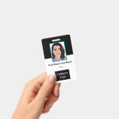 Badge Employé Personnalisé - (Manuel / portable)