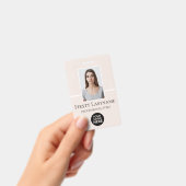 Badge employé personnalisé avec photo, code-barres (Manuel / portable)
