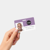 Badge Employé personnalisé - Logo, Photo, Code-barres, B (Manuel / portable)