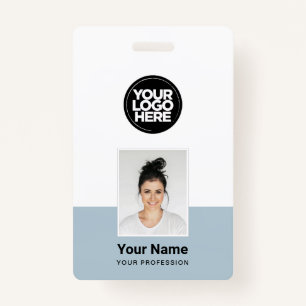 Badge Employé Personnalisé - Photo, Code-Barre, Grand Lo