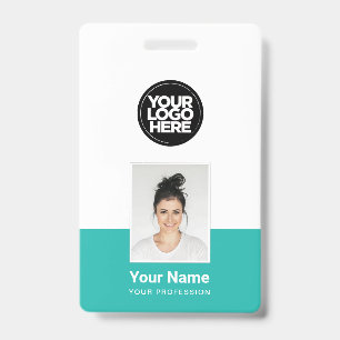 Badge Employé Personnalisé - Photo, Code-Barre, Grand Lo