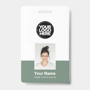 Badge Employé Personnalisé - Photo, Code-Barres, G