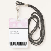 Badge Employé personnalisé - Photo, logo, code à barres (Derrière avec lanière)