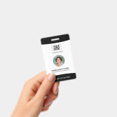 Badge Employé photo du logo de l'entreprise (Handheld)