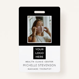 Badge Employé photo élégant