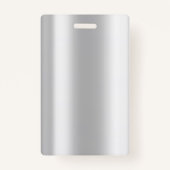 Badge Employé Photo Silver Parties scintillant Bokeh (Dos)