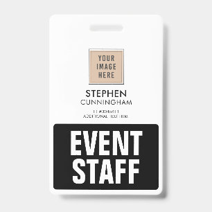 Badge Employés d'événement personnalisés professionnels
