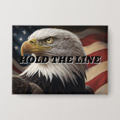 Badge Employés Fédéraux, Tenez La Ligne (Recto)