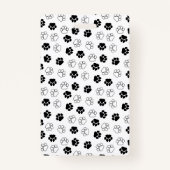 Badge Empreinte de patte noir turquoise & Logo - ID du f (Dos)