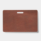 Badge en cuir plastique - Horizontal (Arrière)