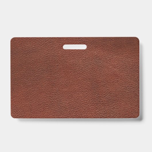 Badge en cuir plastique - Horizontal (Avant)