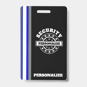 Badge en plastique de sécurité