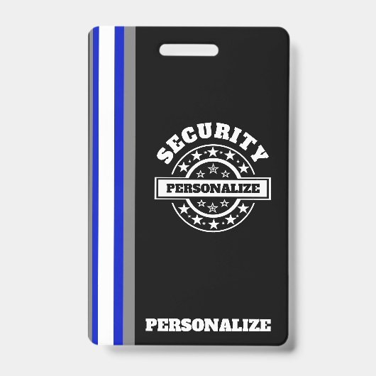 Badge en plastique de sécurité (Avant)