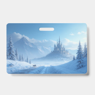 Badge en plastique de style congelé