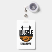Badge en plastique GYM Vertical (Avant avec rétractable)