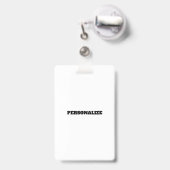 Badge en plastique GYM Vertical (Arrière avec rétractable)