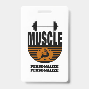 Badge en plastique GYM Vertical