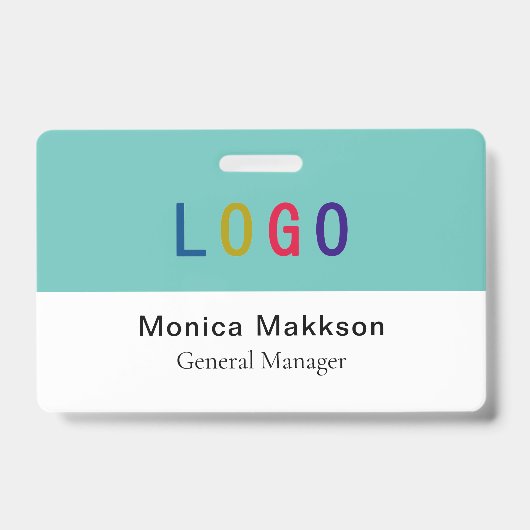 Badge en plastique PVC Volontaire avec Clip Logo p (Front)