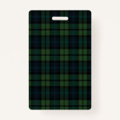 Badge en plastique Tartan - Vertical (Dos)
